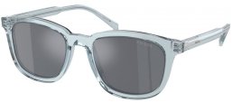 Gafas de Sol - Prada - SPR A21S - 19T175  TRANSPARENT AZURE // DARK GREY FLASH SILVER