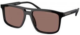 Gafas de Sol - Prada - SPR A22S - 16K30H  BLACK // BROWN POLARIZED