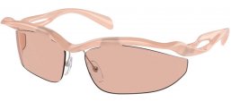 Gafas de Sol - Prada - SPR A25S - 12S4I2  OPAL PEACH // LIGHT BROWN