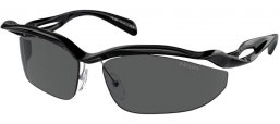 Gafas de Sol - Prada - SPR A25S - 1AB5S0  BLACK // DARK GREY