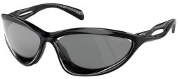 Gafas de Sol - Prada - SPR A26S - 1AB60G  BLACK // DARK GREY MIRROR SILVER