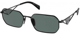 Gafas de Sol - Prada - SPR A51S - 1AB5Z1  BLACK // DARK GREY POLARIZED