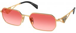 Gafas de Sol - Prada - SPR A51S - 5AK40C  GOLD // RED GRADIENT PINK