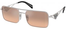 Gafas de Sol - Prada - SPR A52S - 1BC8J1  SILVER // BROWN GRADIENT SILVER MIRROR