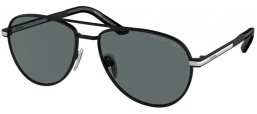 Gafas de Sol - Prada - SPR A54S - 1BO5Z1  MATTE BLACK // DARK GREY POLARIZED