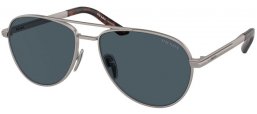 Gafas de Sol - Prada - SPR A54S - 7CQ09T  MATTE GUNMETAL // DARK GREY