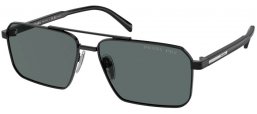 Gafas de Sol - Prada - SPR A57S - 1AB5Z1  BLACK // DARK GREY POLARIZED