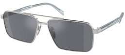 Gafas de Sol - Prada - SPR A57S - 1BC175  SILVER // DARK GREY FLASH SILVER