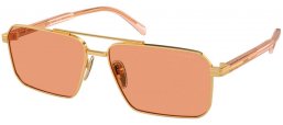 Gafas de Sol - Prada - SPR A57S - 5AK07V  GOLD // ORANGE