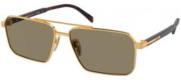 Gafas de Sol - Prada - SPR A57S - 5AK90F  GOLD // BROWN