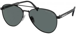 Gafas de Sol - Prada - SPR A58S - 1AB5Z1  BLACK // DARK GREY POLARIZED