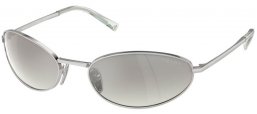 Gafas de Sol - Prada - SPR A59S - 1BC80G  SILVER // LIGHT GREEN SILVER GRADIENT