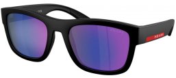 Gafas de Sol - Prada Linea Rossa - SPS 01ZS - 1BO05U  MATTE BLACK // DARK BLUE VIOLET MIRROR