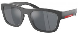 Gafas de Sol - Prada Linea Rossa - SPS 01ZS - UFK5L0  GREY RUBBER // LIGHT GREY MIRROR BLACK