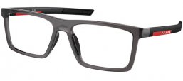 Monturas - Prada Linea Rossa - VPS 02QV - 01D1O1 TRANSPARENT ANTHRACITE