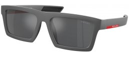 Sunglasses - Prada Linea Rossa - SPS 02ZSU - 18K60A  GREY METALLIZED // GREY MIRROR SILVER