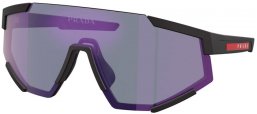 Gafas de Sol - Prada Linea Rossa - SPS 04WS - DG070A  BLACK RUBBER // BLUE MIRROR VIOLET