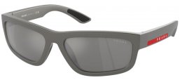 Lunettes de soleil - Prada Linea Rossa - SPS 05ZS - 16X7W1  GREY METAL // GREY MIRROR SILVER