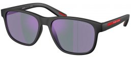 Gafas de Sol - Prada Linea Rossa - SPS 06YS - 1BO10J  MATTE BLACK // DARK BLUE MIRROR VIOLET