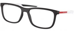 Frames - Prada Linea Rossa - VPS 07OV - DG01O1  RUBBER BLACK WHITE