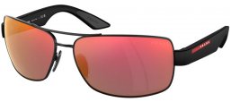 Gafas de Sol - Prada Linea Rossa - SPS 50ZS - 1BO10A  MATTE BLACK // DARK GREY MIRROR ORANGE