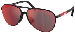 Lunettes de soleil - Prada Linea Rossa - SPS 53ZS - DG008F  BLACK RUBBER // DARK GREY MIRROR BLUE RED