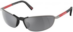 Gafas de Sol - Prada Linea Rossa - SPS 55ZS - 5AV07G  GUNMETAL // GREY MIRROR BLACK