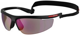 Gafas de Sol - Prada Linea Rossa - SPS A02S - 1BO10J  MATTE BLACK // DARK BLUE MIRROR VIOLET