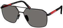 Gafas de Sol - Prada Linea Rossa - SPS A50S - 1BO02G  MATTE BLACK // DARK GREY POLARIZED