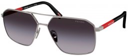 Gafas de Sol - Prada Linea Rossa - SPS A50S - 5AV09U  GUNMETAL // GREY GRADIENT