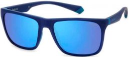 Gafas de Sol - Polaroid - PLD 2141/S - VGL (5X) MATTE BLUE AZURE // GREY BLUE MIRROR POLARIZED