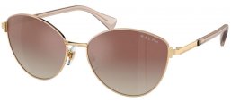 Gafas de Sol - RALPH Ralph Lauren - RA4145 - 9116B8  SHINY PALE GOLD // GRADIENT BROWN MIRROR SILVER