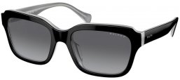 Gafas de Sol - RALPH Ralph Lauren - RA5312U - 6066T3  SHINY BLACK ON OPAL GREY // GREY GRADIENT POLARIZED