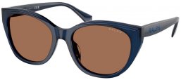 Gafas de Sol - RALPH Ralph Lauren - RA5324U - 605973  SHINY TRANSPARENT OPALESCENT BLUE // BROWN