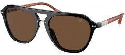 Gafas de Sol - Ralph Lauren - RL8219U THE HUGH - 500153  BLACK // BROWN