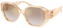 Gafas de Sol - Ralph Lauren - RL8220 THE JULIETTE - 61766E  CREAM OYSTER // BROWN GRADIENT MIRROR GOLD