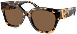 Gafas de Sol - Ralph Lauren - RL8221 THE OVERSZED RICKY - 500473  HAVANA WITH SPOTTING // BROWN