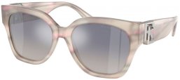 Gafas de Sol - Ralph Lauren - RL8221 THE OVERSZED RICKY - 61774L  LILAC GREY OYSTER // BLUE GRADIENT MIRROR