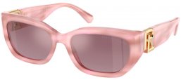 Lunettes de soleil - Ralph Lauren - RL8222 THE BRIDGET - 61806X  MAUVE PINK OYSTER // VIOLET MIRROR