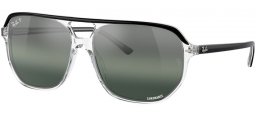 Gafas de Sol - Ray-Ban® - Ray-Ban® RB2205 BILL ONE - 1294G6  BLACK ON TRANSPARENT // GRADIENT DARK BLUE POLARIZED