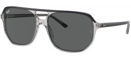 Gafas de Sol - Ray-Ban® - Ray-Ban® RB2205 BILL ONE - 1396B1  DARK GREY ON TRANSPARENT GREY // DARK GREY