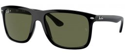 Lunettes de soleil - Ray-Ban® - Ray-Ban® RB4547 BOYFRIEND TWO - 601/58 BLACK // GREEN POLARIZED