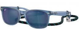 Frames Junior - Ray-Ban® Junior Collection - RJ9052S - 714855  OPAL BLUE // BLUE MIRROR