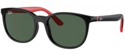 Gafas Junior - Ray-Ban® Junior Collection - RJ9079S - 713171  BLACK ON RED // DARK GREEN