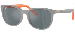 Gafas Junior - Ray-Ban® Junior Collection - RJ9079S - 71336G  GREY ON ORANGE // BLACK MIRROR GREY