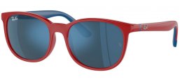 Gafas Junior - Ray-Ban® Junior Collection - RJ9079S - 716055  RED ON BLUE // DARK BLUE MIRROR