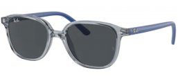 Frames Junior - Ray-Ban® Junior Collection - RJ9093S LEONARD JR - 711087 TRANSPARENT BLUE // DARK GREY