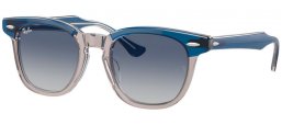 Gafas Junior - Ray-Ban® Junior Collection - RJ9098S - 71554L  DARK BLUE ON LIGHT GREY AND BROWN // GREY GRADIENT BLUE