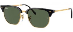 Gafas Junior - Ray-Ban® Junior Collection - RJ9116S JUNIOR NEW CLUBMASTER - 100/71 BLACK ON GOLD // DARK GREEN