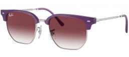 Gafas Junior - Ray-Ban® Junior Collection - RJ9116S JUNIOR NEW CLUBMASTER - 713136  OPAL VIOLET ON GUNMETAL // VIOLET GRADIENT GREY